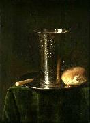 simon luttichuys Still life with a silver beaker oil painting